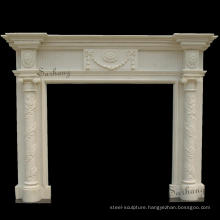 Hot sale stone carved high quality marble fireplace